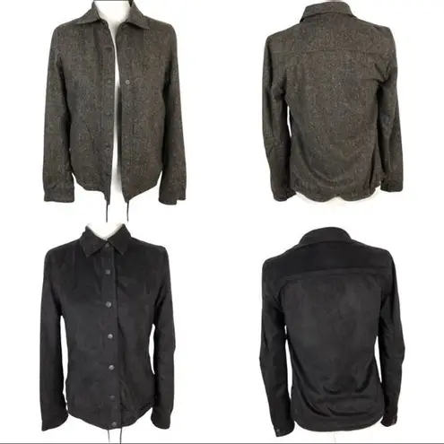 Yansi Fugel Reversible Wool/Silk Brown Jacket XS