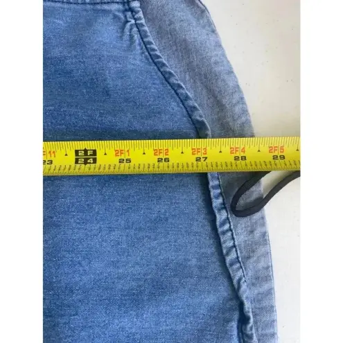 Faded Glory Vintage 90’s Denim Shirt‎ Long sleeve Handmade Patchwork Embroidered 0200