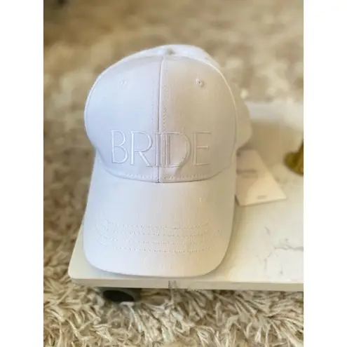 None NWTs White Bride Baseball Cap Honeymoon Bridal Bachelorette Wedding Engagement