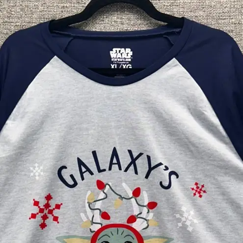 Star Wars Womens Sleep Shirt Size XL Baby Grogu Christmas Mandalorian Holiday