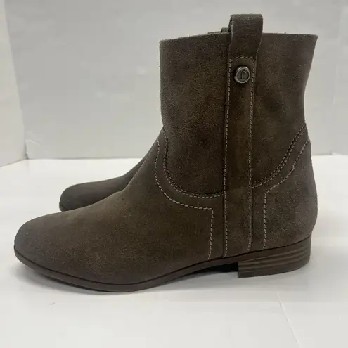 Frye & Co Women's Boots Size 7.5 Sarah Shortie Ankle Boots Suede Western Casual Brown
