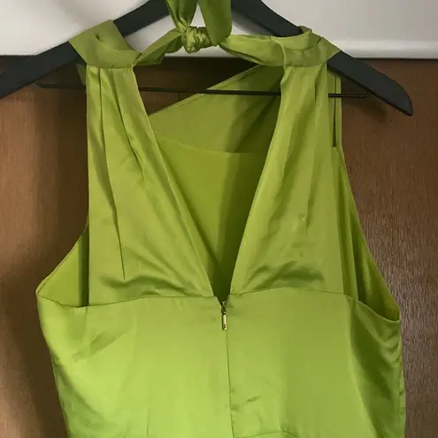 Donna Karan New York black label asymmetrical silky cocktail dress, size 8