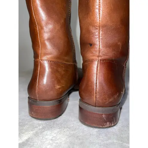 Gianni Bini Women's  Brown Leather Heeled Boots Size 8
