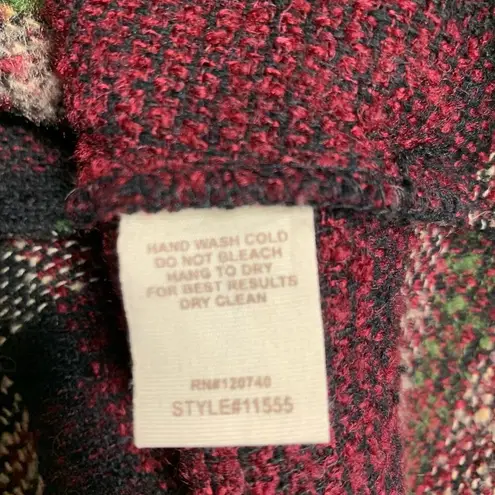 Mystree Plaid Raw Hem Fringe Blazer Sz Small