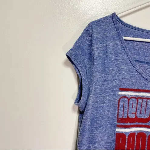 Alta Gracia Blue Marled New York Rangers Short Sleeved Scoop Neck T-Shirt