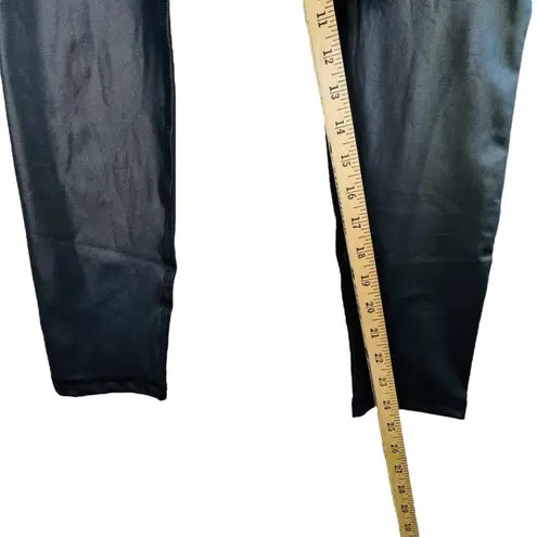 Ingrid Isabel Maternity Faux Leather Leggings Over Belly Panel Black L Chic Black Size L