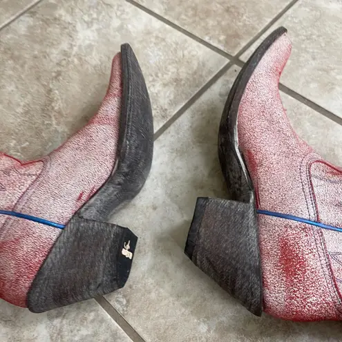 Old Gringo Ladies MARIPOSA LOCA Western Boots ONLY TRIED ON INSIDE! Euc Pink Size 7.5