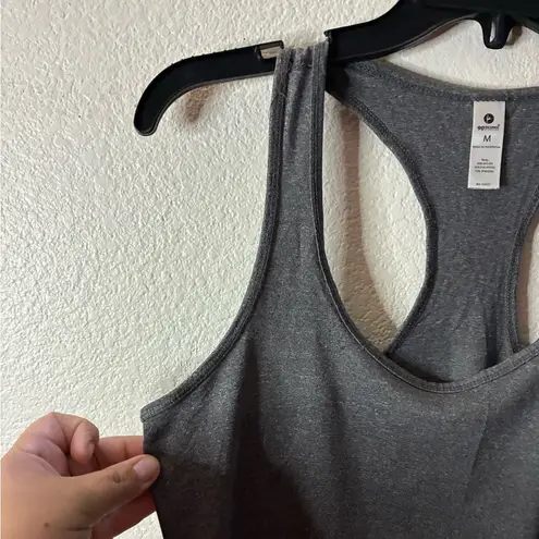 90 Degree By Reflex Grey Charcoal Racerback Tank M Gray Size M