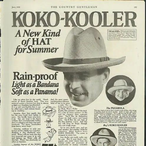 High Sierra Vintage Genuine Koko Kooler 6 7/8 hat