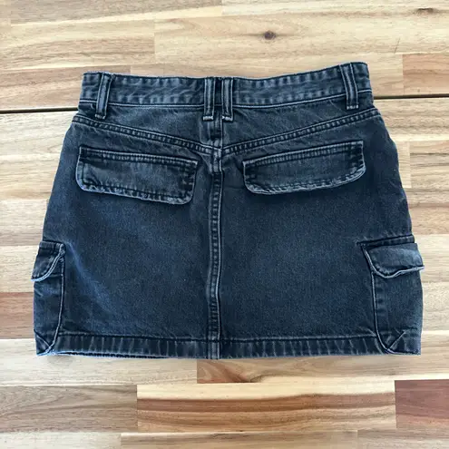 ZARA Mini  Denim Cargo Skirt