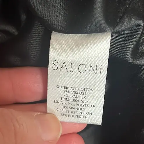 SALONI “Carina” Velvet Midi Dress