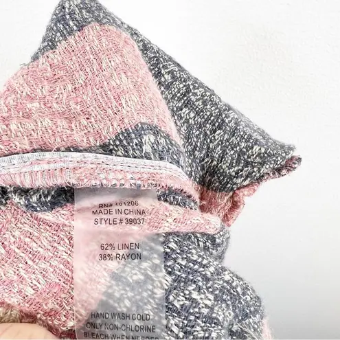 Soft Surroundings Linen Blend Striped Pull On Pants MP