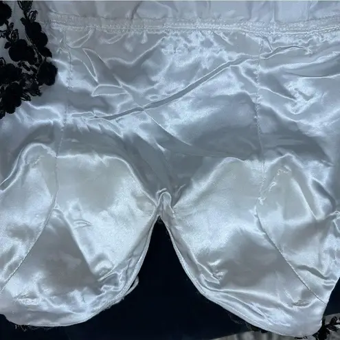 Say Yes To The Prom Embroidered Tulle Ball Gown Prom Black White Floral Lace 7/8