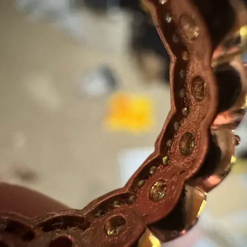 Elegant Rose Gold and Silver Women's Ring Set moissanite size 6