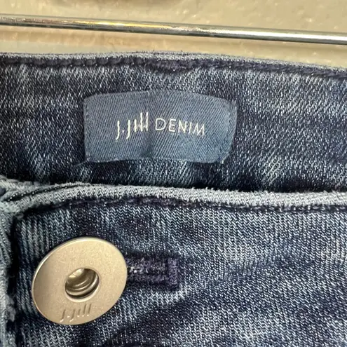 J Jill Denim Curvy Fit Slim Leg Jeans Size 14P Crop Stretch Medium Wash Blue