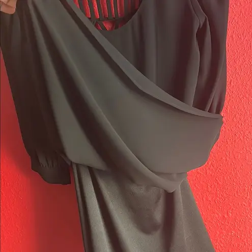 HeartSoul Black Backless Blouse Size XS