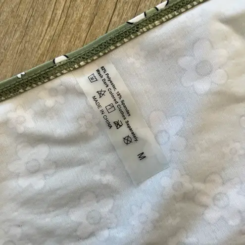 Womens Green Floral Bikini