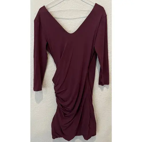 James Perse Skinny Wrap Tuck Dress (4/XL)