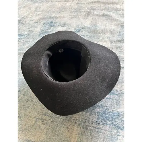 Black 100% Wool Felt Cowboy Rancher Hat