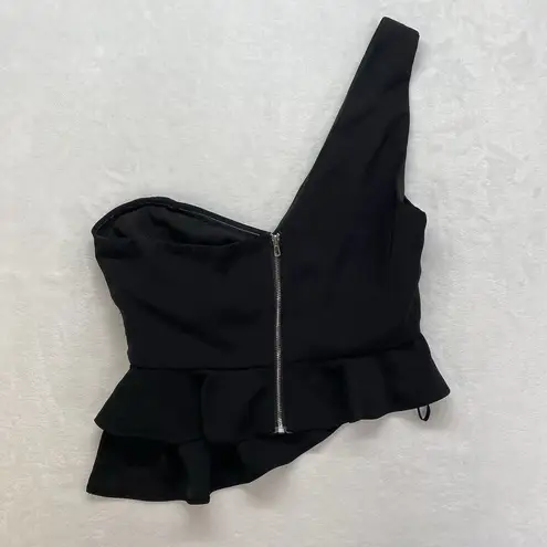 superdown  Karlie One Shoulder Top Black Women's Size Small Revolve