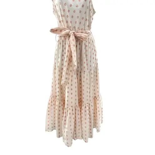 Karina Grimaldi Pauline Dot One Shoulder Midi Dress Party Cocktail Polka Dot S