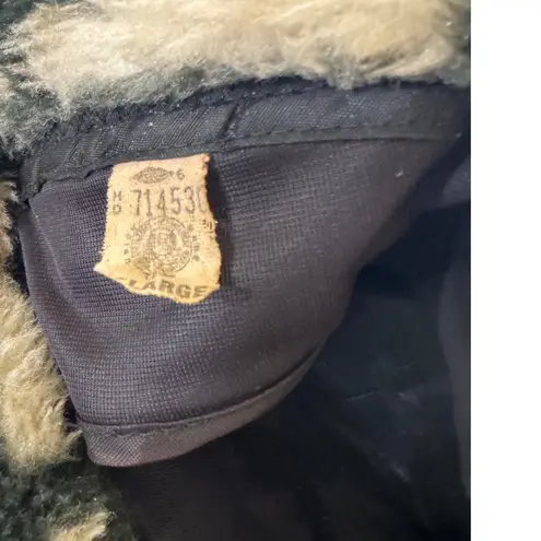 VTG Uniqu Faux Fur Bucket Hat Plaid Pattern Winter Warm Earflap Style Gray