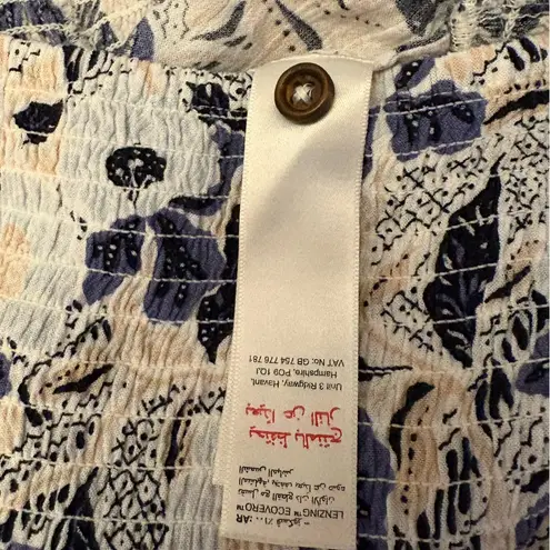 FatFace Women’s Tapered Floral Patterned Pants 34” Waist Blue Size 30