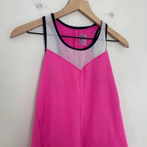 lucky in love NWT - Santa Fe Fly High Tie Back Tennis Tank Top Pink Golf Gym