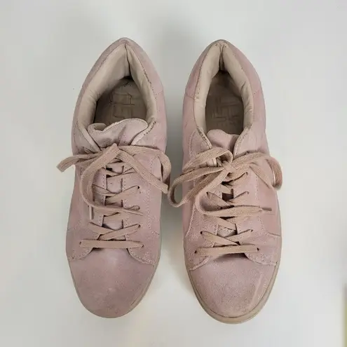 LFL by Life Womens Shoes Size 8 Baby Pink Suede Lace