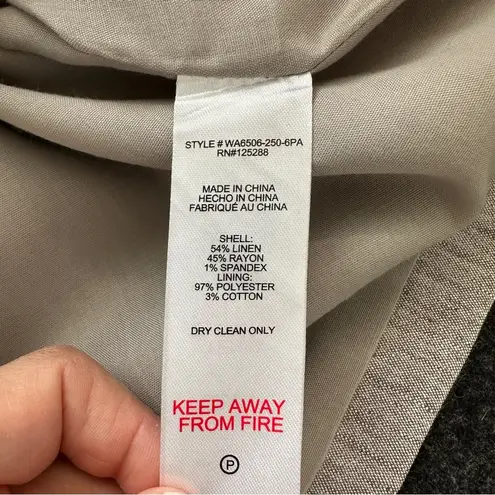 Jason Wu - Linen Sleeveless Blazer Wrap Dress Button Front, NWT Size M