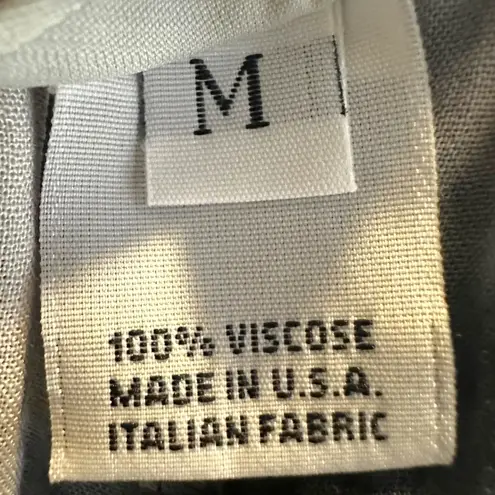 Bryn Walker LagenLook Lantern Balloon Pants Silky Black Grey Tie Dye Medium