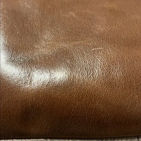 The Sak Brown and Tan Croc-Embossed Tote Bag with Embroidered Guitar Strap