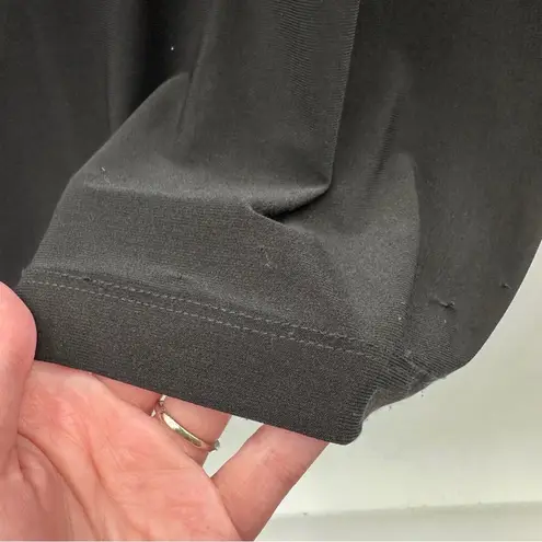 Tiana B Black Short Sleeve V Neck Gathered Maxi Dress Size S