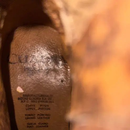 Cuadra Women’s Python Leather Ankle Boots Size 7