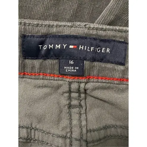 Tommy Hilfiger  Tribeca Skinny Gray Corduroy Pants Chinos Sz 16 34.5x26.5