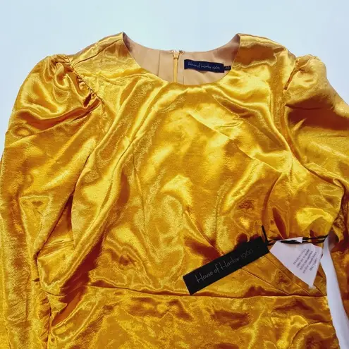 House of Harlow 1960 x REVOLVE Krisha Mini Dress in Yellow Gold XL