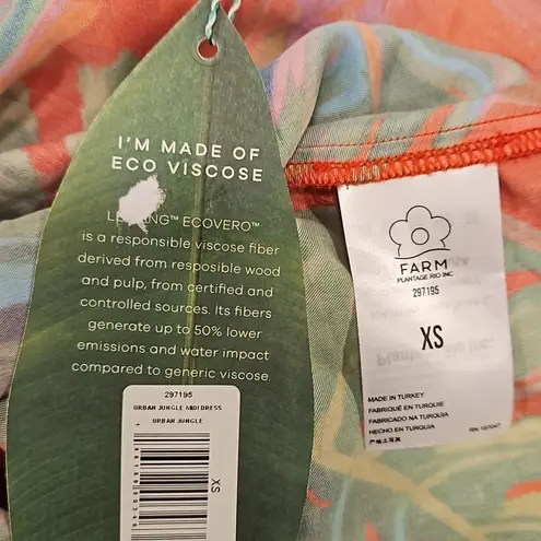 Farm Rio ππ Urban Jungle Midi Dress ~ XS NWT
