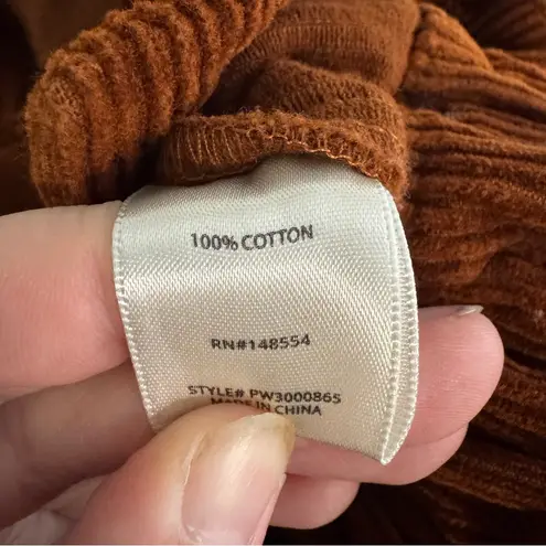 TGLA rust brown corduroy cropped jacket size small