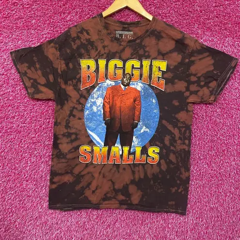 Biggie Smalls Kingpin of Planet Earth Hip Hop Bleach Dye Large