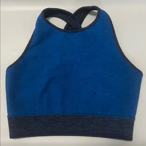Splits59 Blue/Black Polka Dot Sports Bra Size S/M