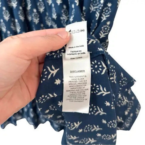 India Collection Emerson Fry XS/S Island Dress 2 Marguerite Blue Organic Cotton