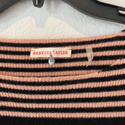 Rebecca Taylor Wool & Cashmere Striped Dress Size M