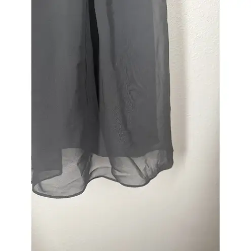 Azazie Black Angie Dress Sz A4 Aline Corset Chiffon Dress Formal Bridesmaid