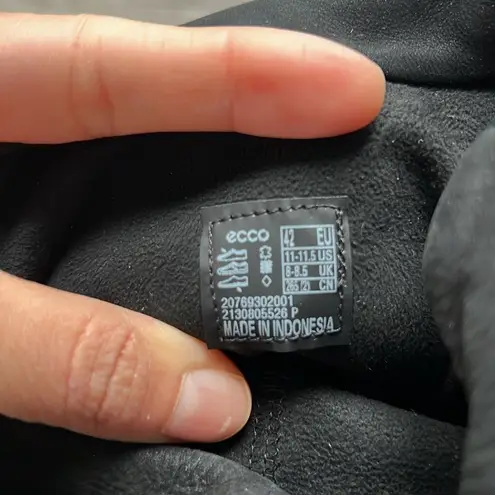 Ecco Shape Sculpted Motion 35 Slouch Knee High Boots in Black Nubuck