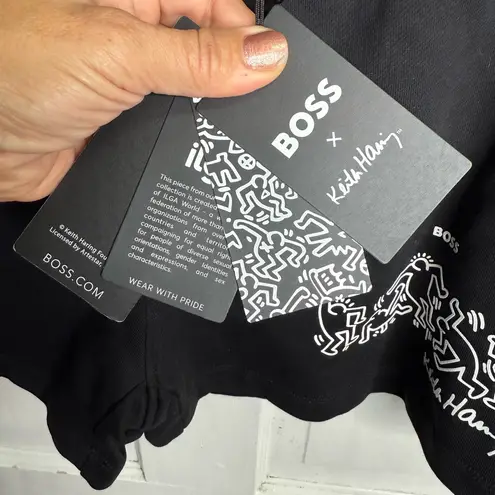 Boss x Keith Haring French Terry Pride Shorts in Black NEW with Tag W1808 Sz XL