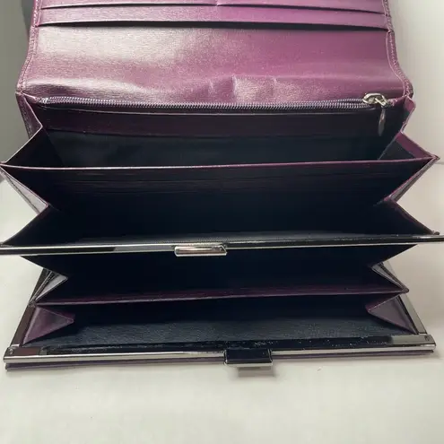 Givenchy Purple Jeweled 4G Logo Kiss Lock Long Wallet - Preowned