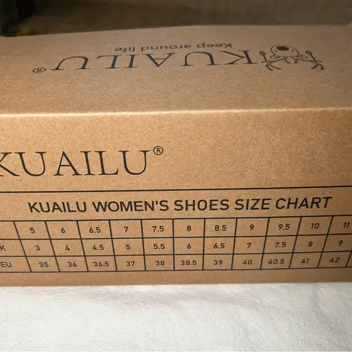 Kuailu Women's Arch Support Orthotic Athletic Sandals Tan Size 7