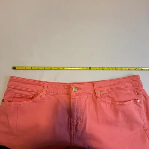 Mossimo Denim Mossimo Curvy Skinny Premium Denim Coral Pink Jeans Denim Sz 16 Fit 4 Bootcut #