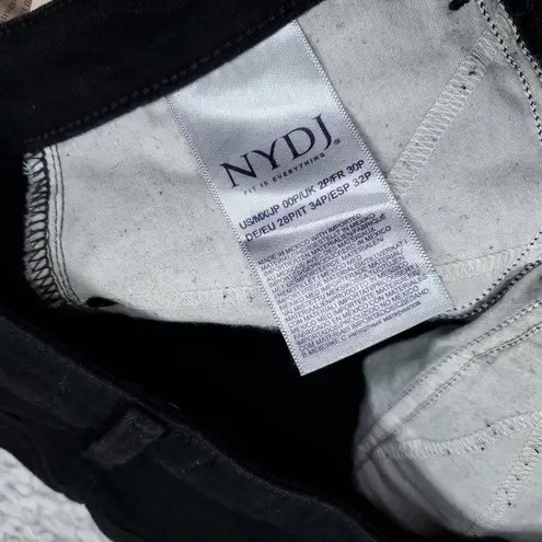 NYDJ Ami Skinny Jeans Black Stretch Women's Size 00P Petite