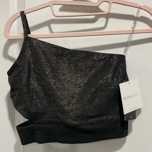 Beyond Yoga NWT SoftShine Wanderlust Cropped Tank in Stardust Foil Size XS